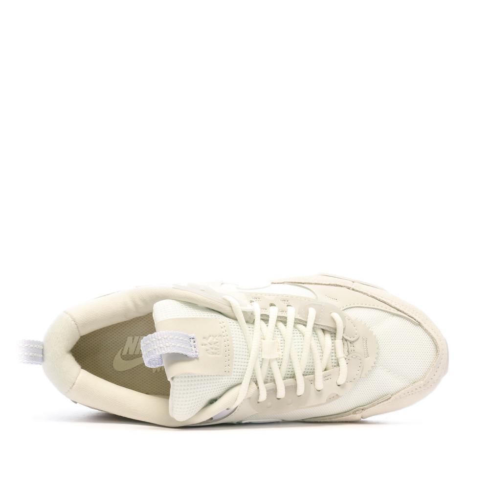 Baskets Beige Femme Nike Air Max 90 Futura vue 4