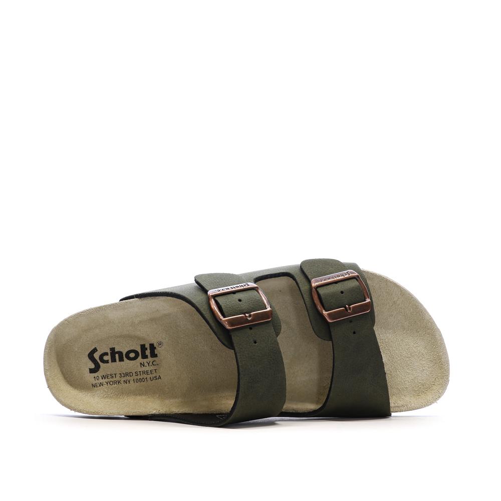 Sandalias caqui para hombre Schott Arthur ver 4