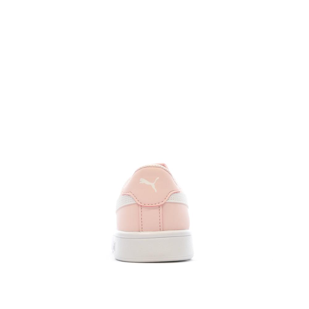 Baskets Rose Fille Puma Smash V2 Buck vue 3