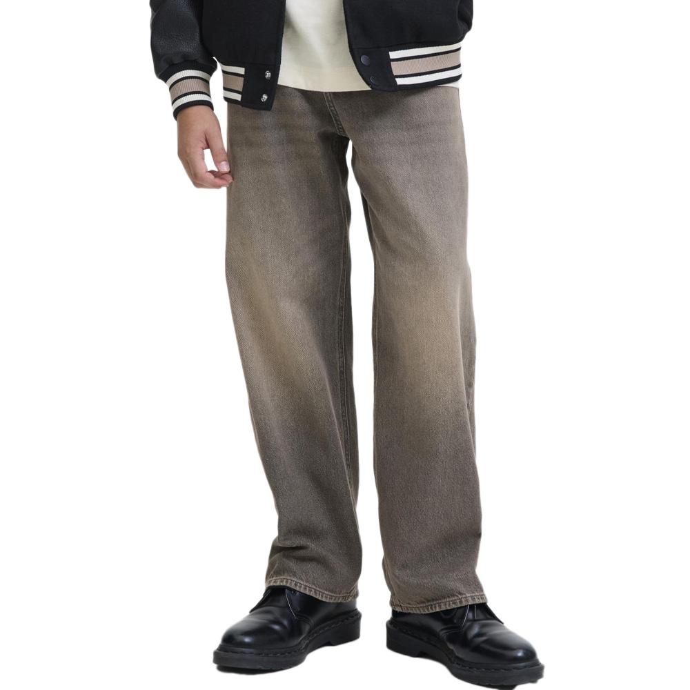 Jean Loose Marron Garçon Jack & Jones Alex pas cher