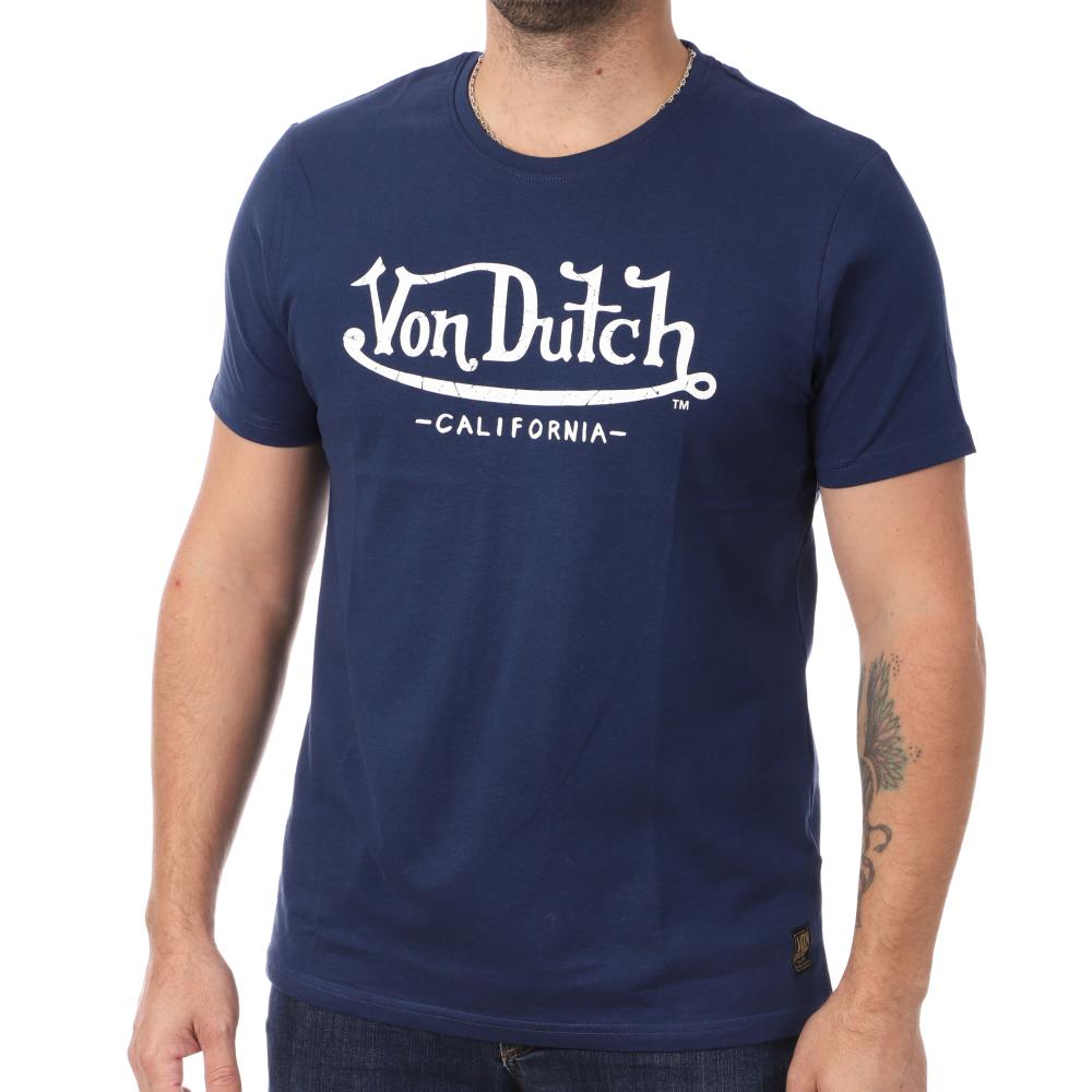 T-shirt Marine Homme Von Dutch Best pas cher