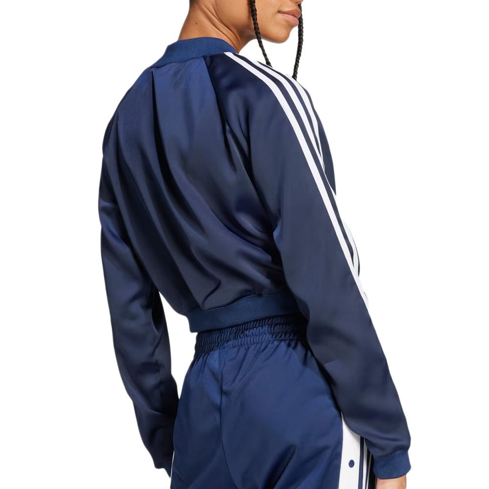 Veste de survêtement Bleu Adidas Adicolor Satin vue 2