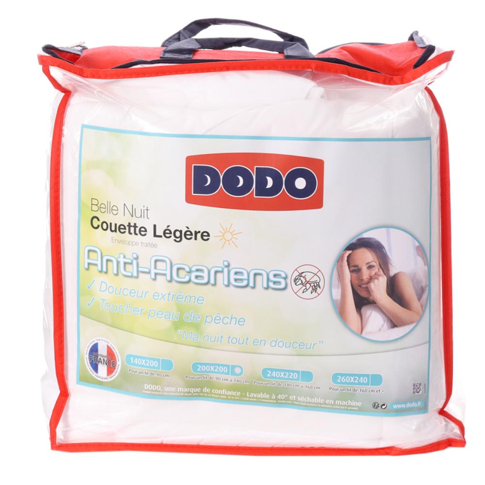 Couette Synthetique Legère Dodo 200x200 Belle Nuit pas cher