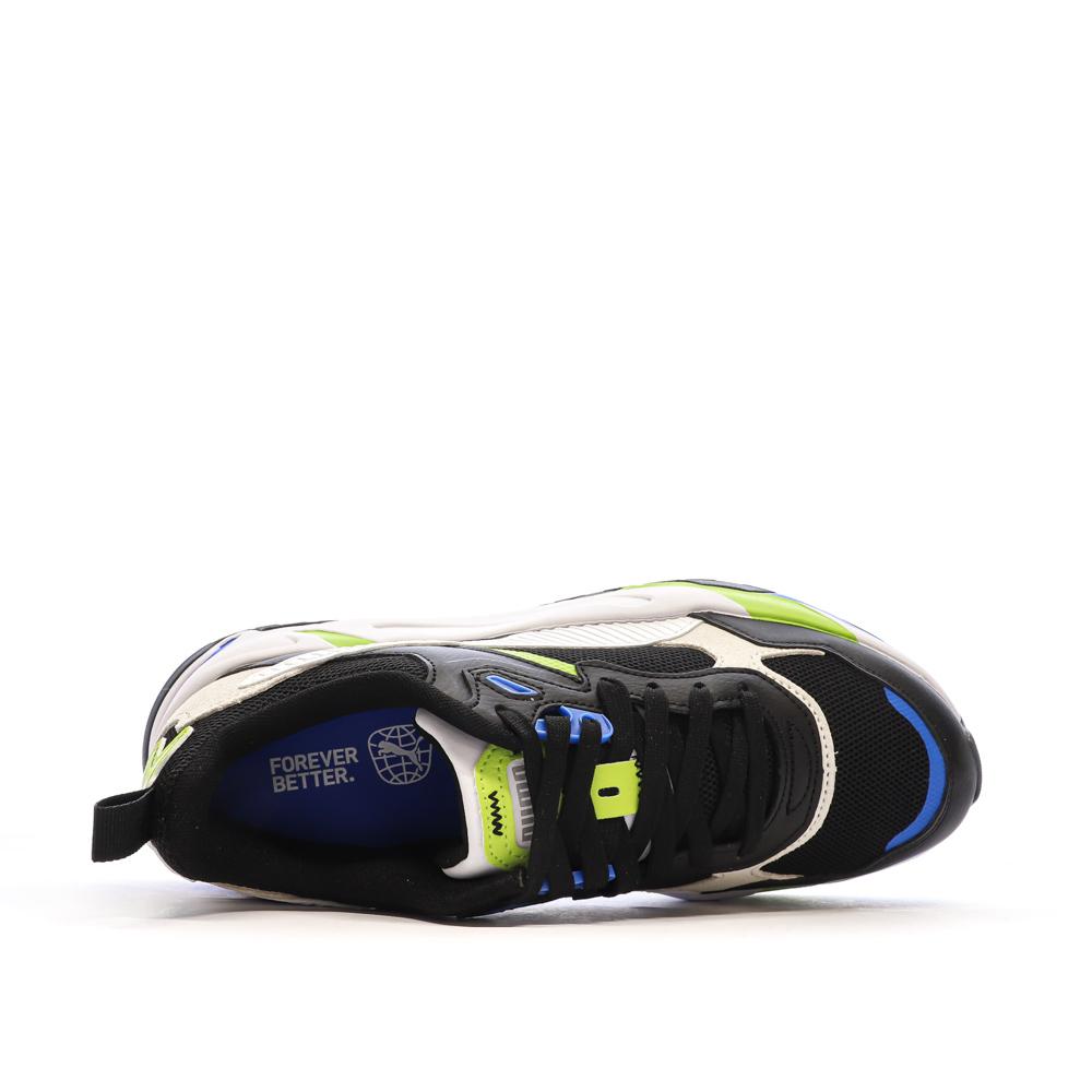 Baskets Noire/Blanches/Verte Homme Puma Trinity vue 4