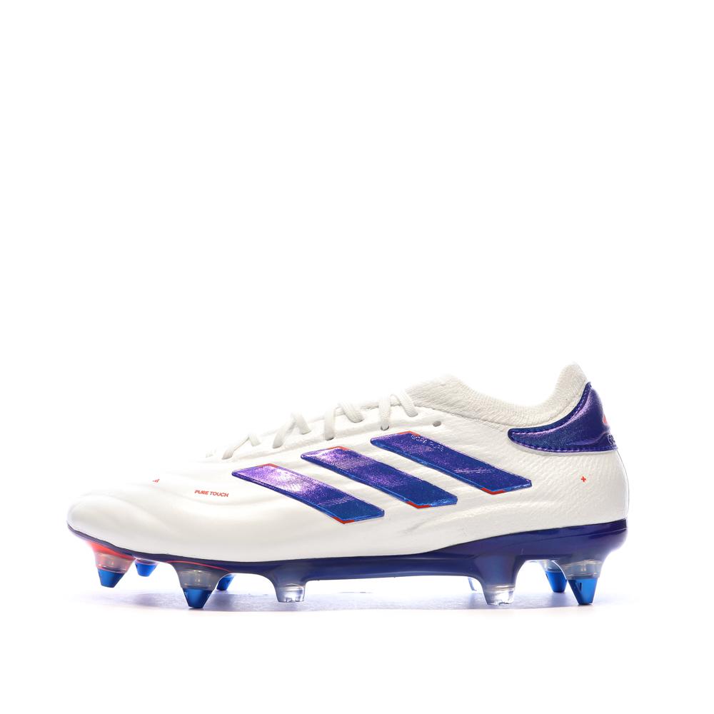 Chaussures de Football Blanc/Bleu Homme Adidas Copa Pure 2 Elite pas cher