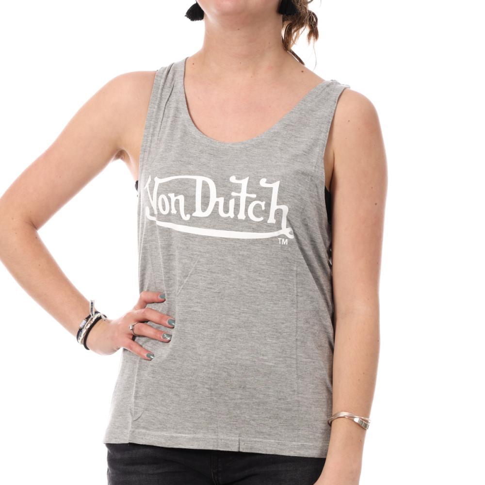 Débardeur Gris Femme Von Dutch Basic pas cher