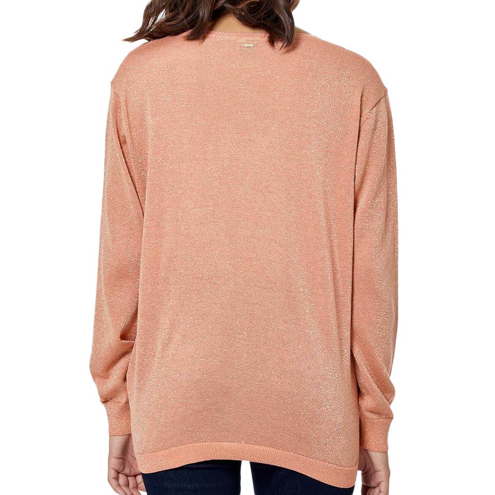 Pull Pailleté Corail Femme Kaporal Janee vue 2