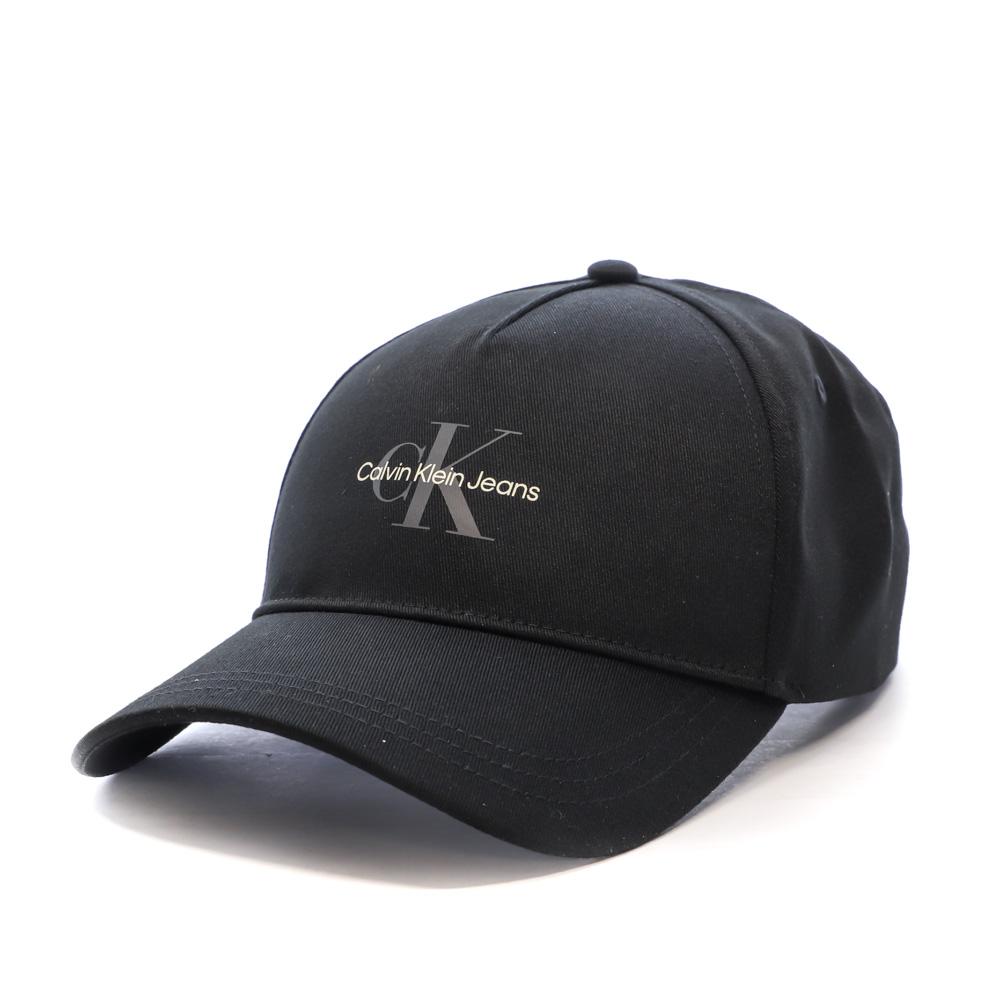 Casquette Noire Homme Calvin Klein Jeans Mono Logo Print pas cher