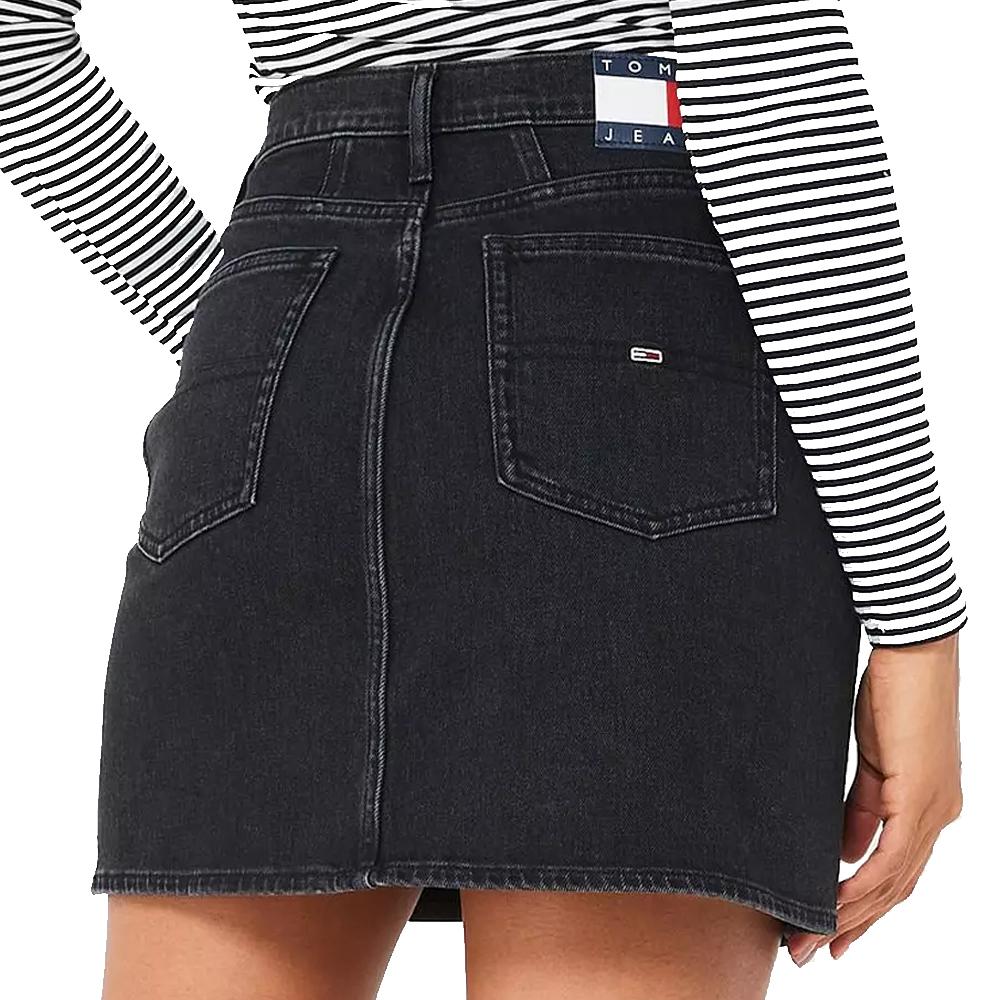 Jupe Mom Noir Femme Tommy Hilfiger Skirt vue 2
