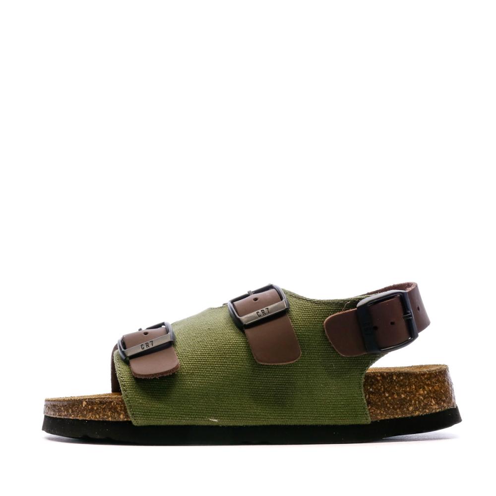 Sandales Kaki/Marron Garçon CR7 Kos Kids pas cher