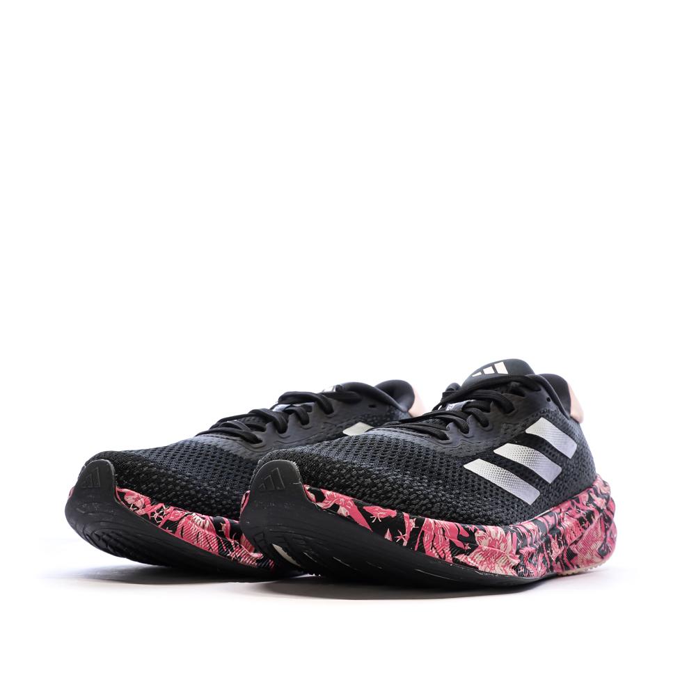 Chaussures de running Noir/Rose Homme Adidas Supernova Stride vue 6