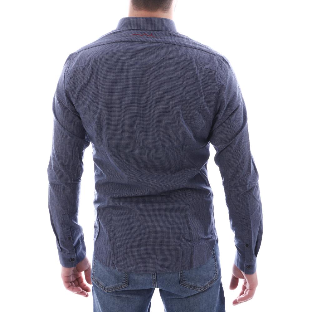 Chemise bleu marine homme Teddy Smith Caster vue 2