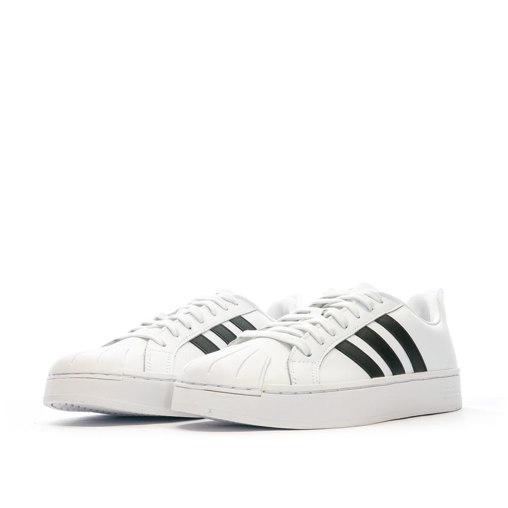 Baskets Blanches Homme Adidas Streetcheck vue 6