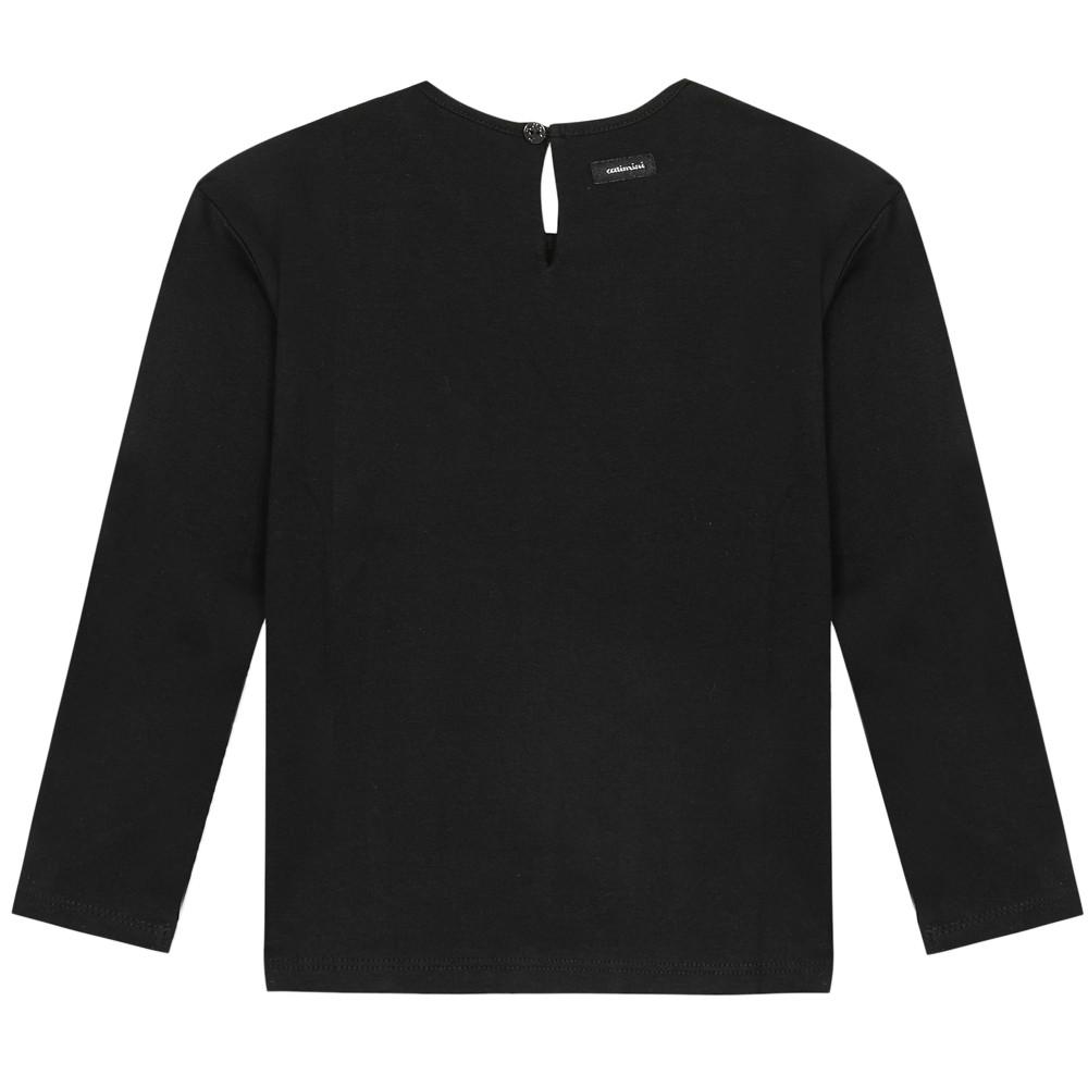 Tee-Shirt Noir Enfant/Fille Catimini CR10215 vue 2