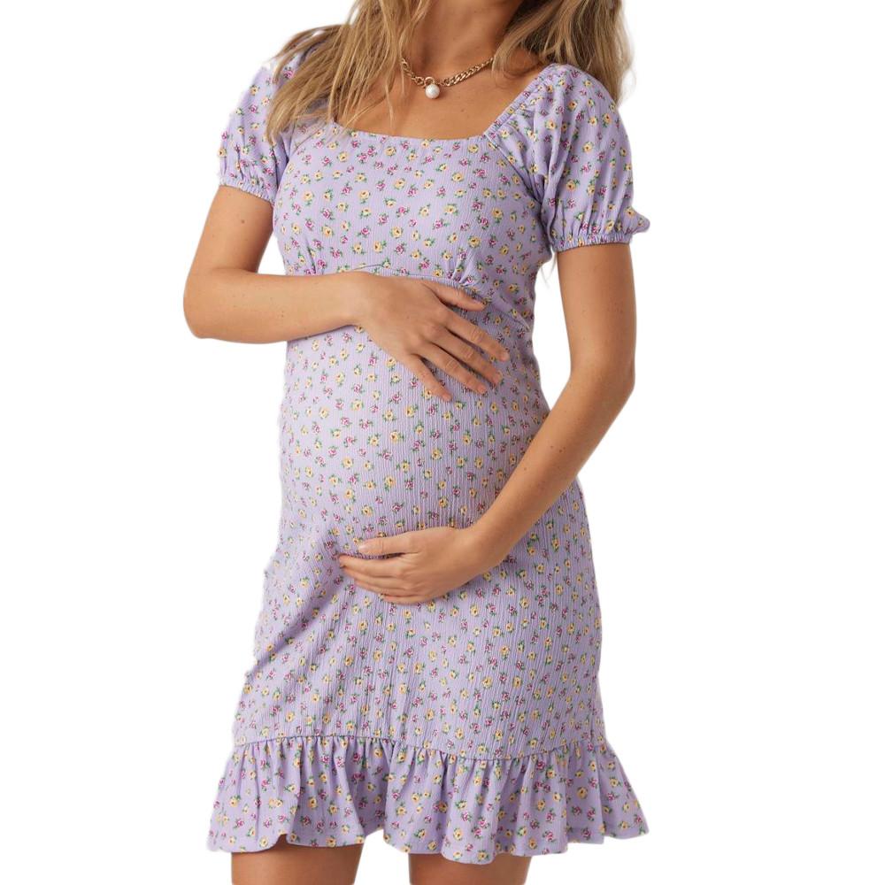 Robe de Grossesse Lila Femme Mamalicious Bloom pas cher