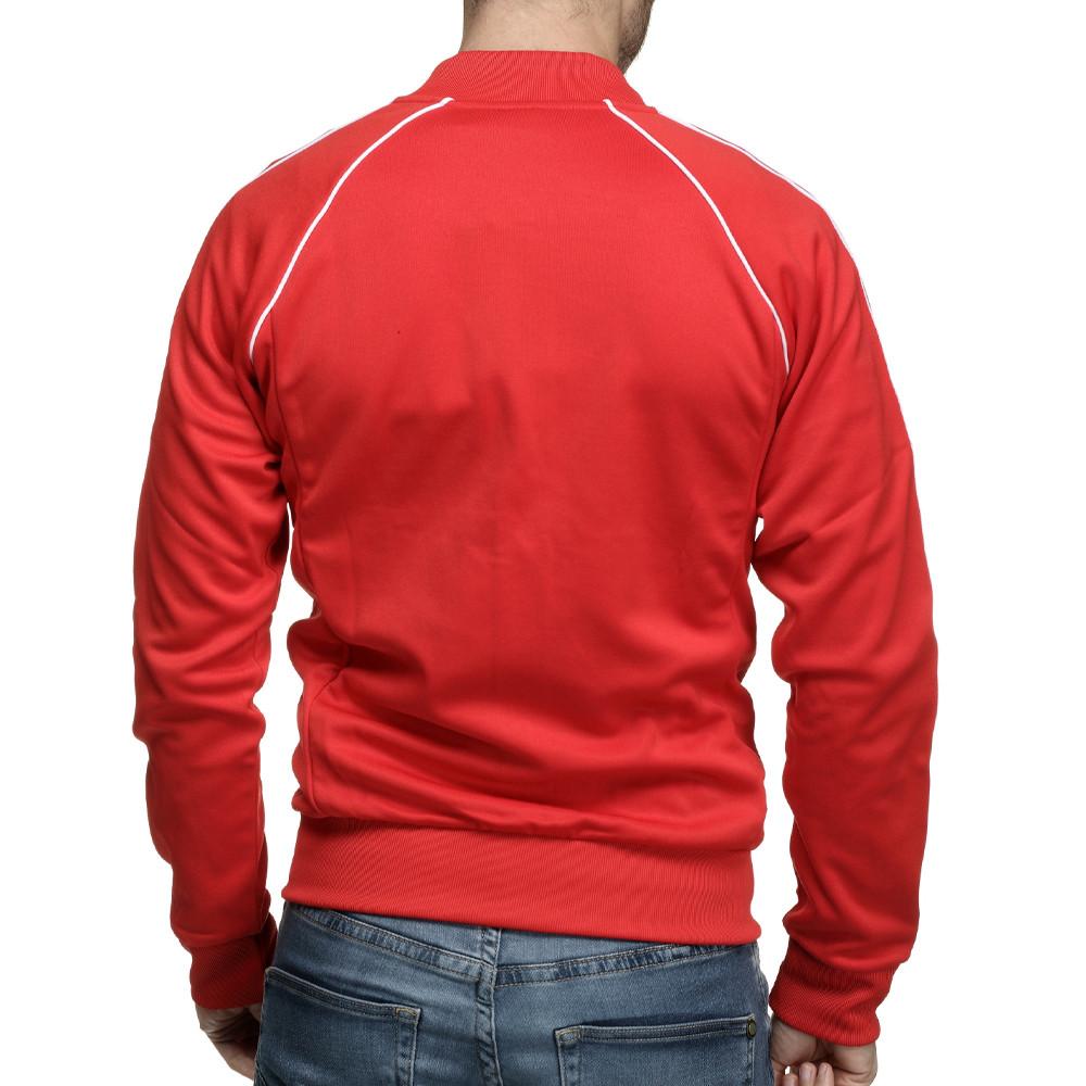 Veste de survêtement Rouge Homme Adidas Sst vue 2