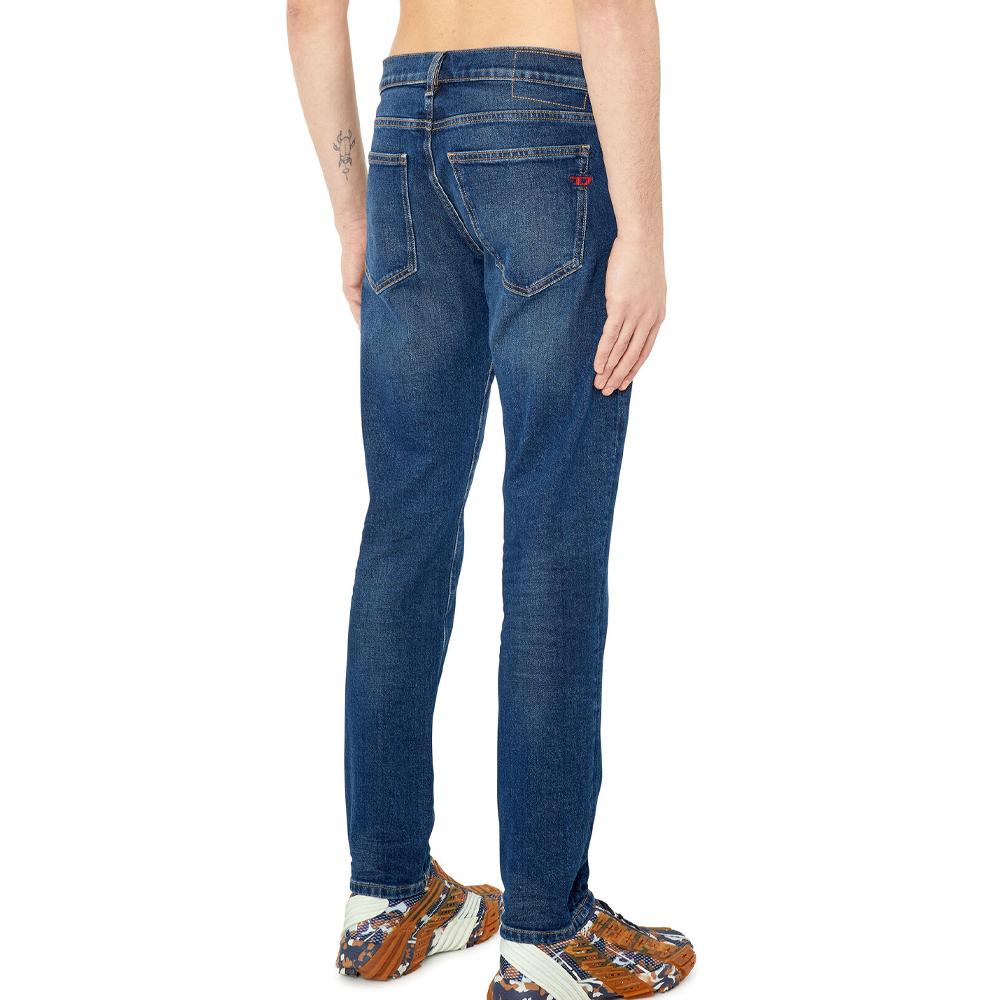 Jean Slim Fit Bleu Foncé Homme Diesel 2019 A03562 vue 2