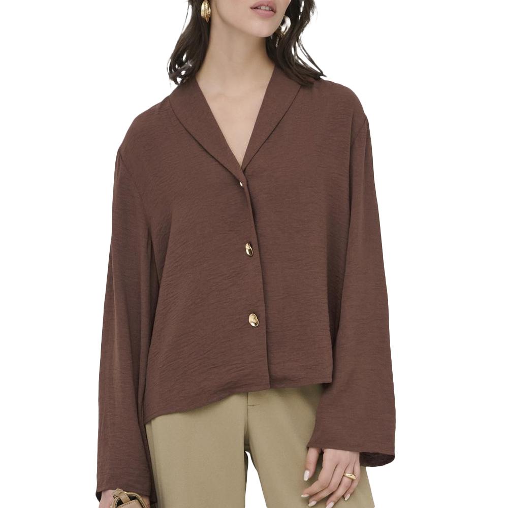 Blusa marrón de mujer JDY Eira barato