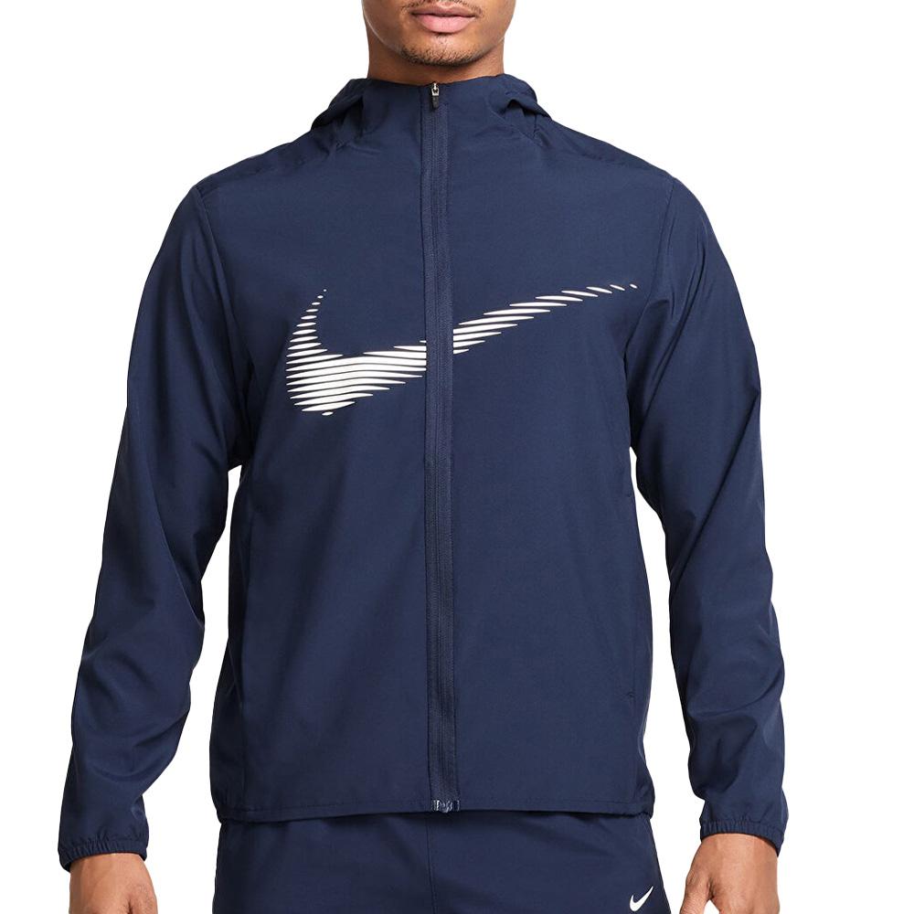 Sweat Zippé Marine Homme Nike Swoosh pas cher