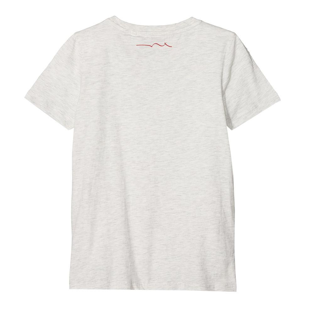 T-shirt Blanc Chiné Garçon Teddy Smith Tidra vue 2
