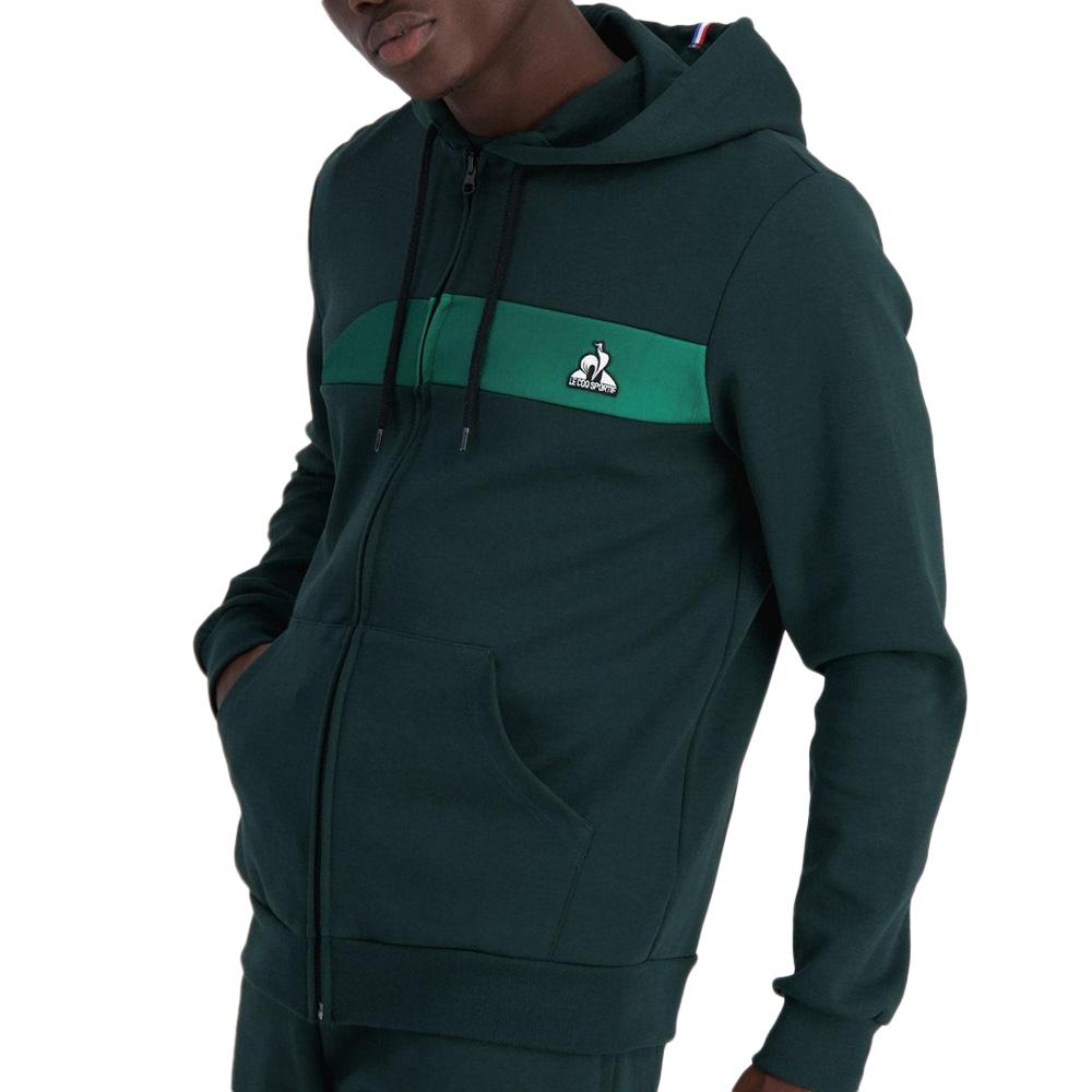 Sweat Zippé Vert Homme Le Coq Sportif Saison 2 pas cher