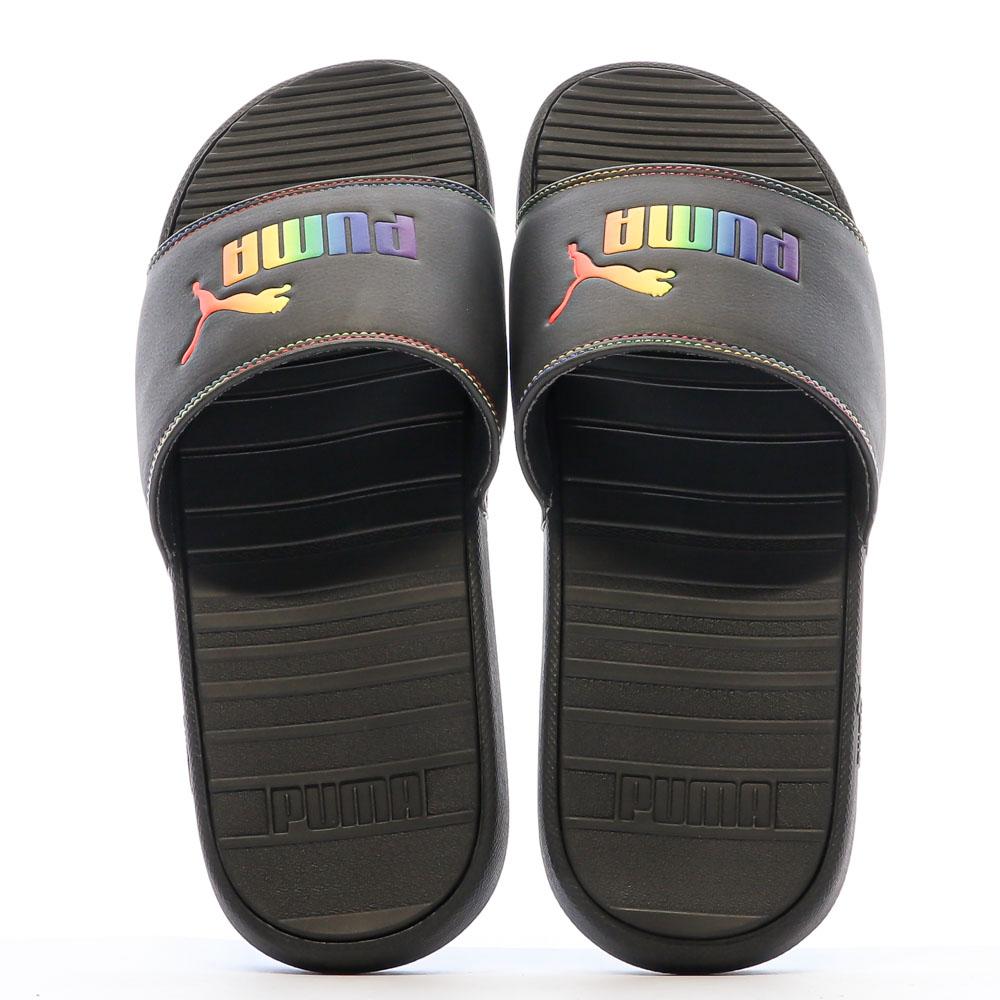Claquettes Noir Homme Puma Cool Cat Rainbow vue 3