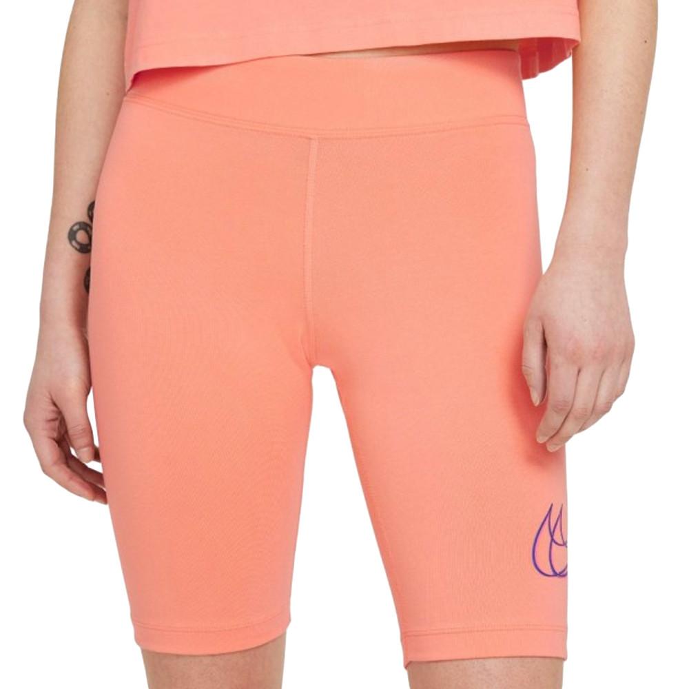 Short Cycliste Orange Femme Nike Essential pas cher