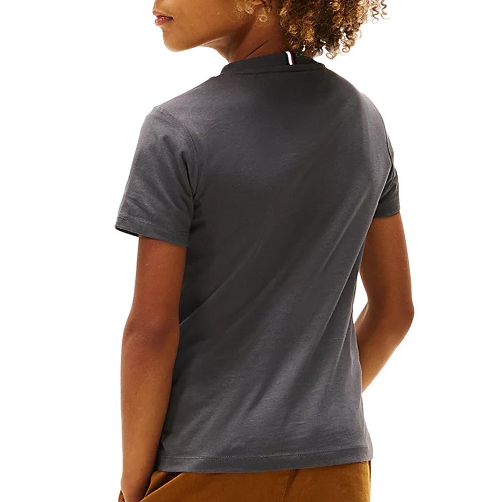 T-Shirt Noir Mixte Junior Tommy Hilfiger Mini Corp vue 2