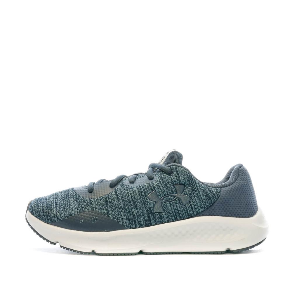 Chaussures de running Grise Bleuté Femme Under Armour Charged pas cher