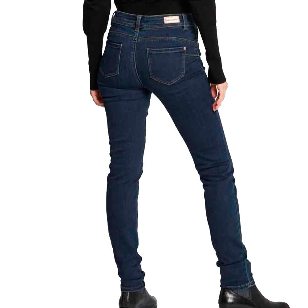 Jean Skinny Bleu Foncé Femme Morgan 201-POM.P vue 2