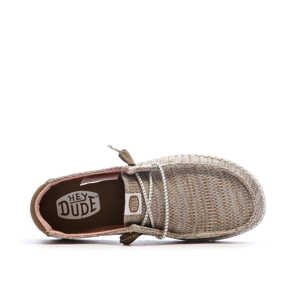 Chaussures Marron Mixte Hey Dude Walnut vue 3