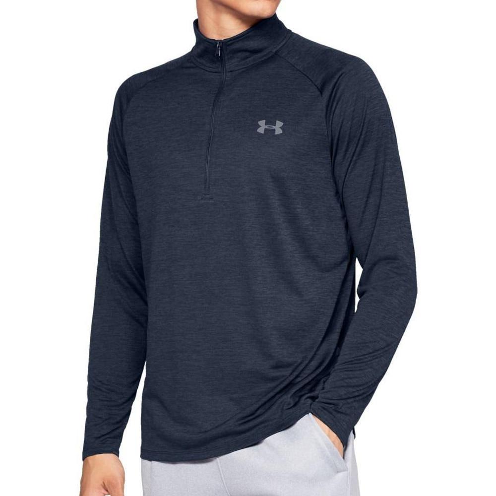T-shirt Manches Longues Marine Homme Under Armour Tech 1/2 Zip pas cher