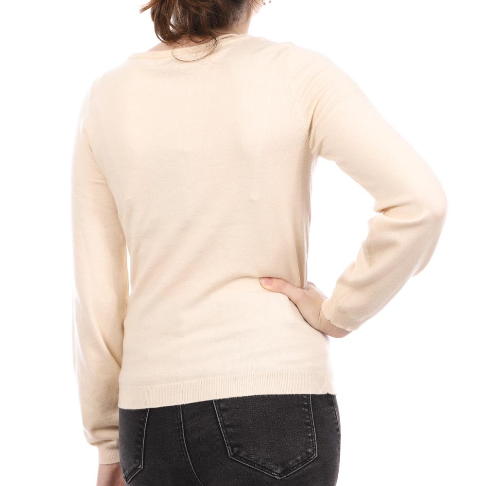 Pull Beige Femme Vero Moda Karma vue 2