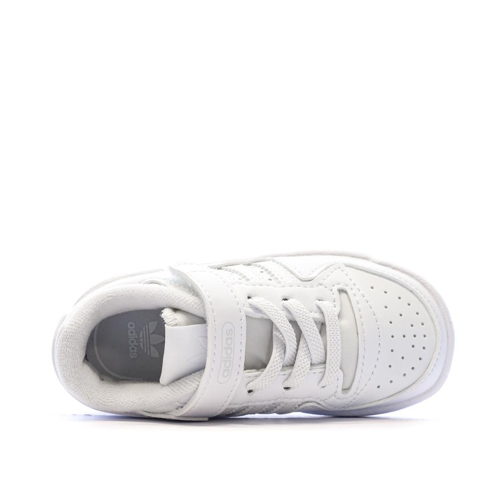 Baskets Blanches Garçon Adidas Forum Lows vue 4