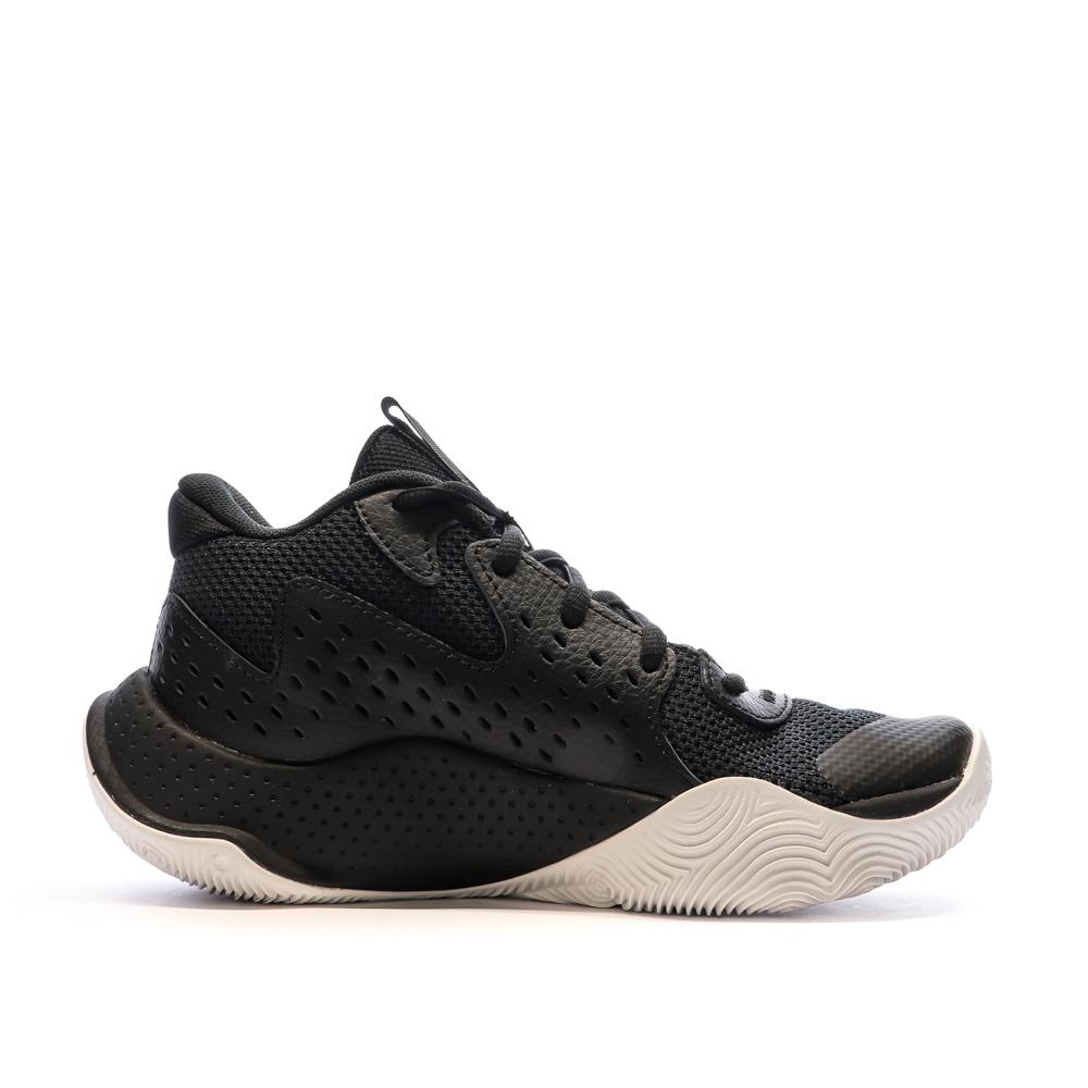 Chaussures de Basket Noires/Rouge Garçon Under Armour Jet 23 vue 2