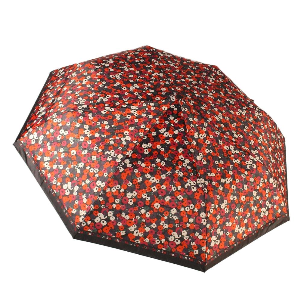 Parapluie noir imprimé fleuri Femme LULU CASTAGNETTE vue 2