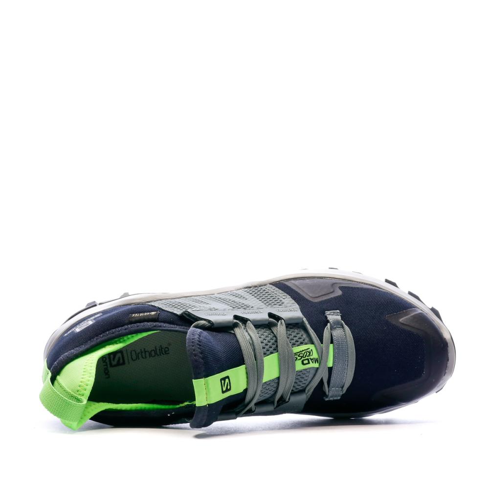 Chaussures de Trail Running Marine/Vert Salomon Goretex vue 4