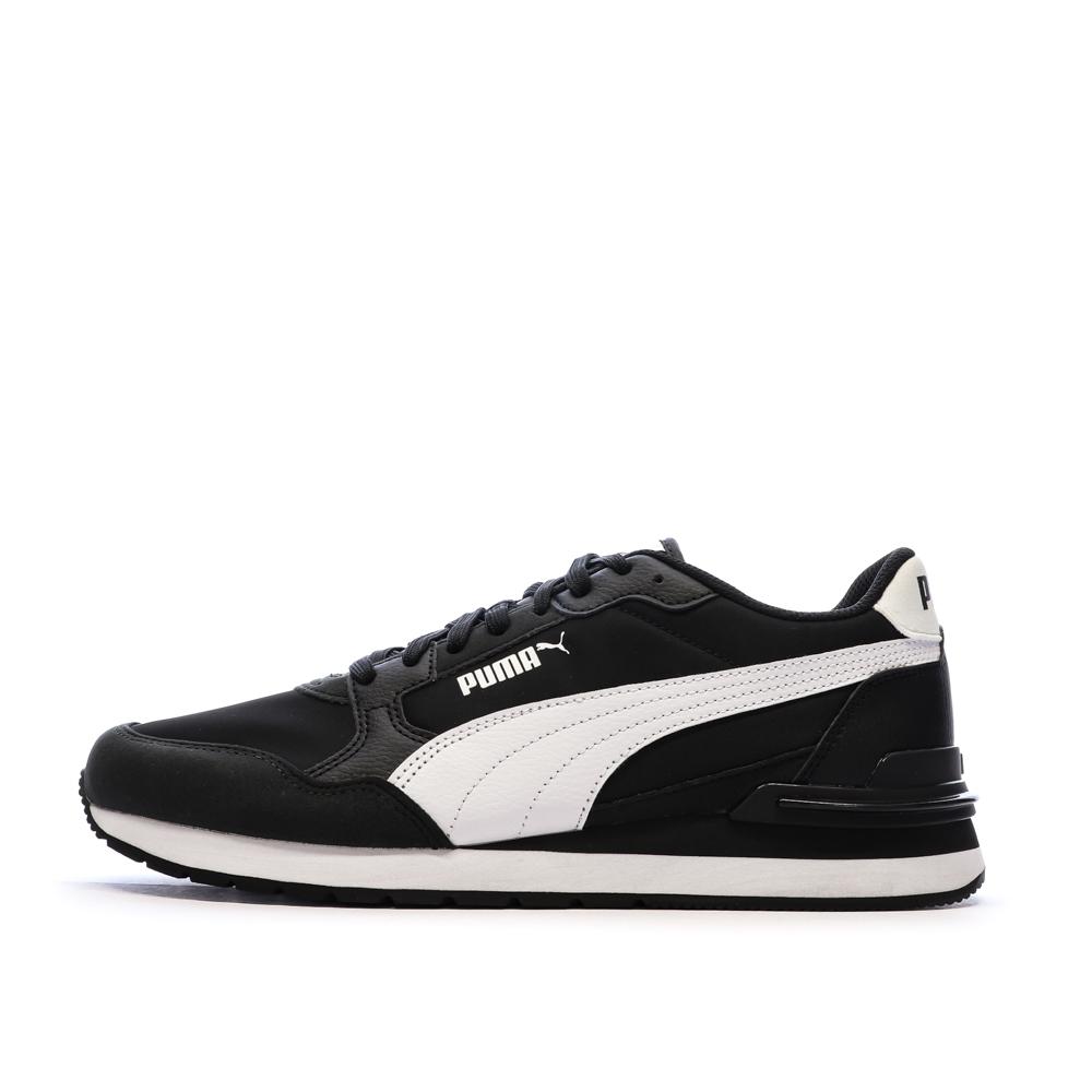 Baskets Noires/Blanches Homme Puma Runner pas cher