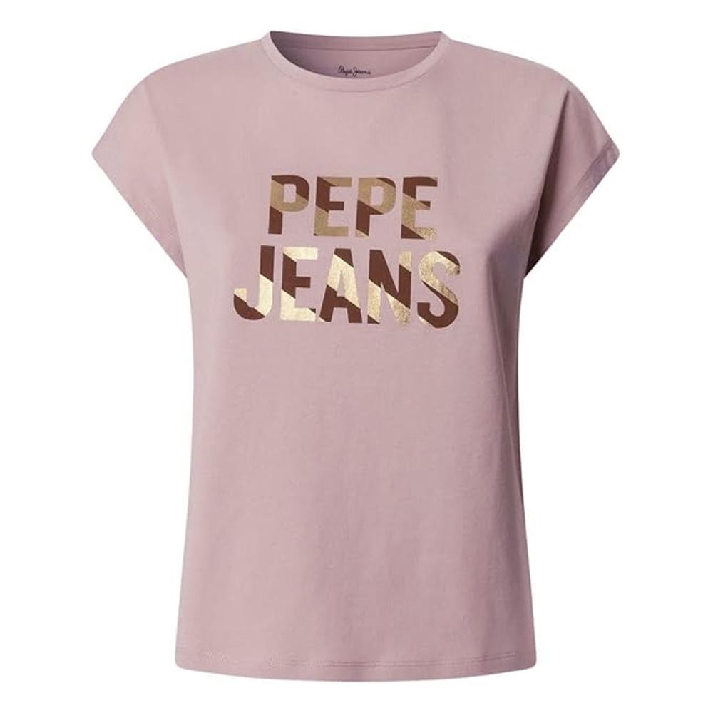 Rosa Damen-T-Shirt von Pepe Jeans, Modell „Catalina Cloudy“ günstig