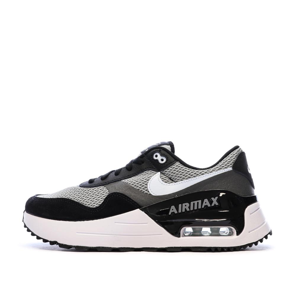 Baskets Gris/Noir Homme Nike Air Max Systm pas cher