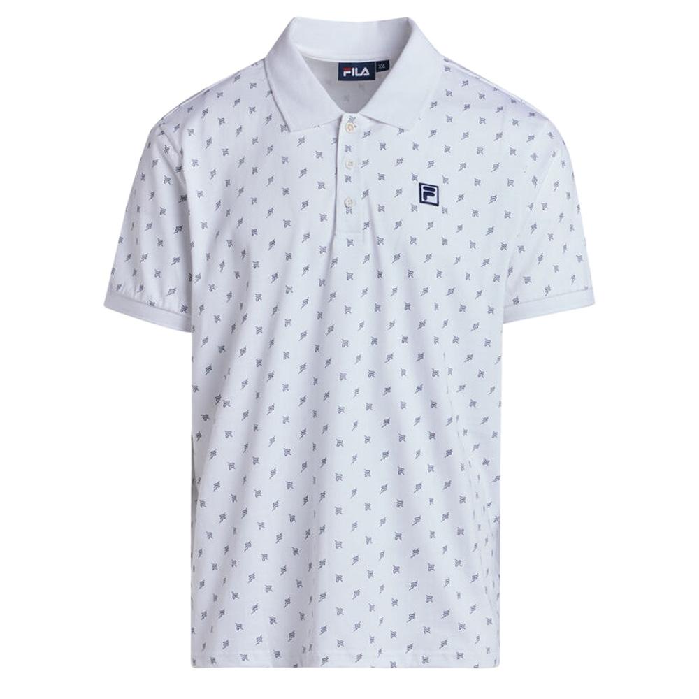 Polo Blanc Homme Fila Hart Faded pas cher