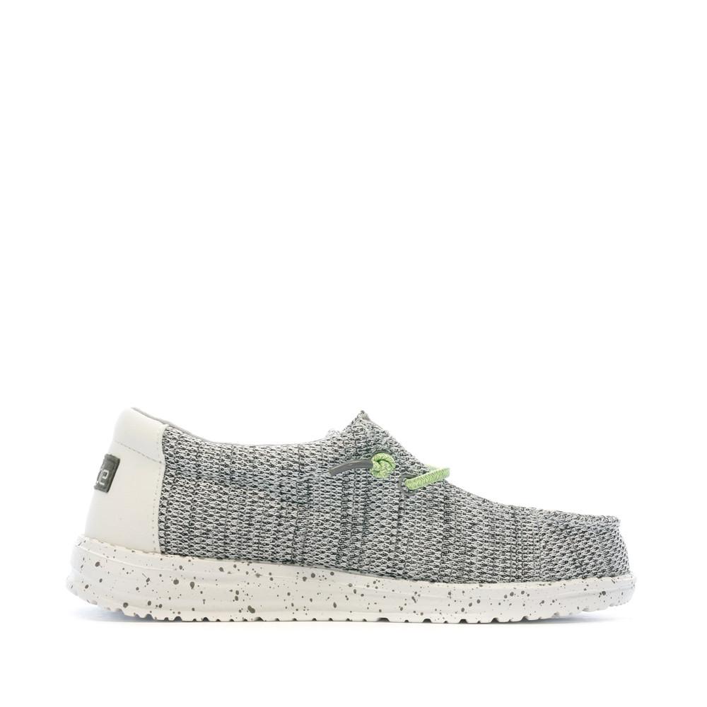 Chaussures Grises/Noires Garçon Hey Dude Wally Youth vue 2