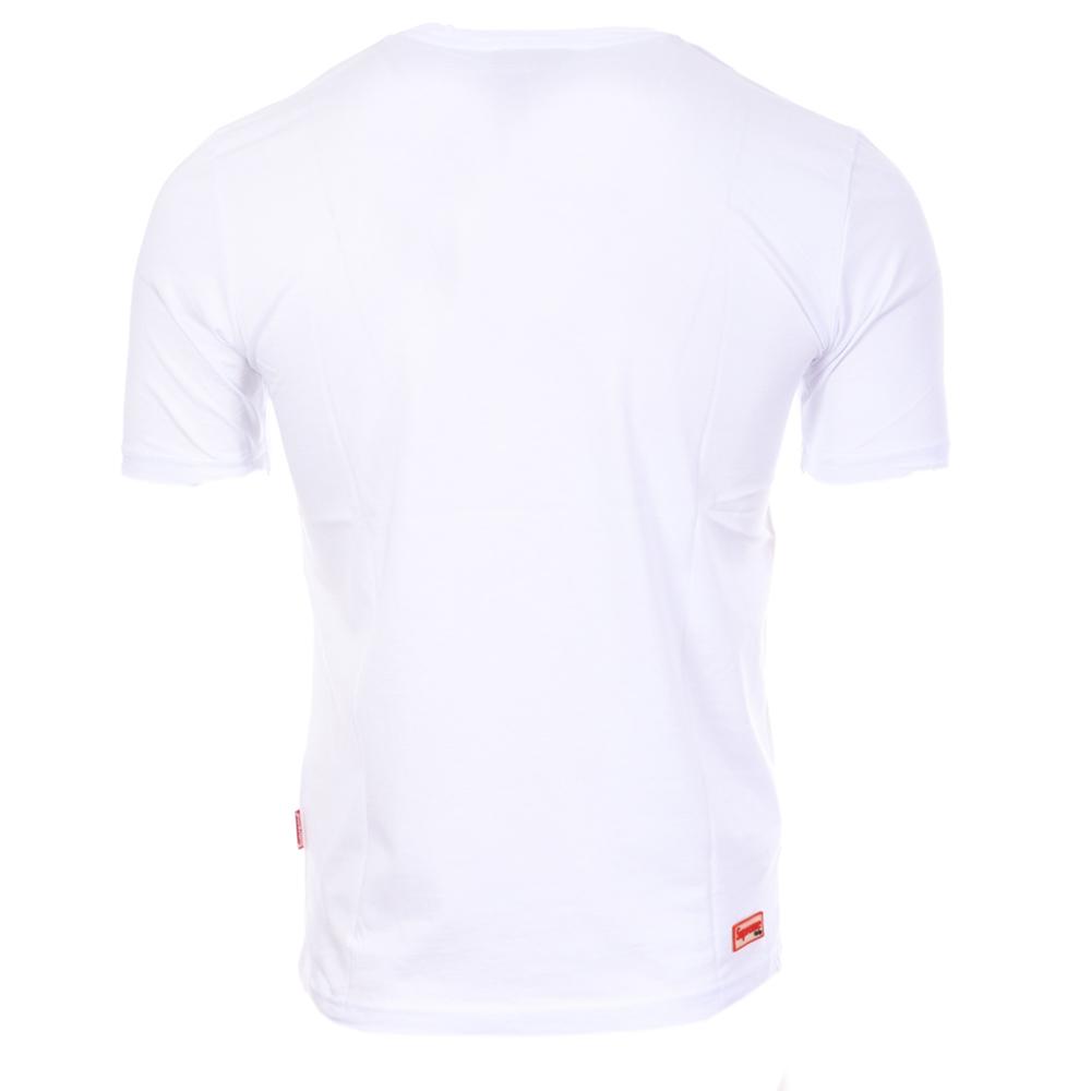 T-shirt Blanc Homme Supreme Grip Michael vue 2