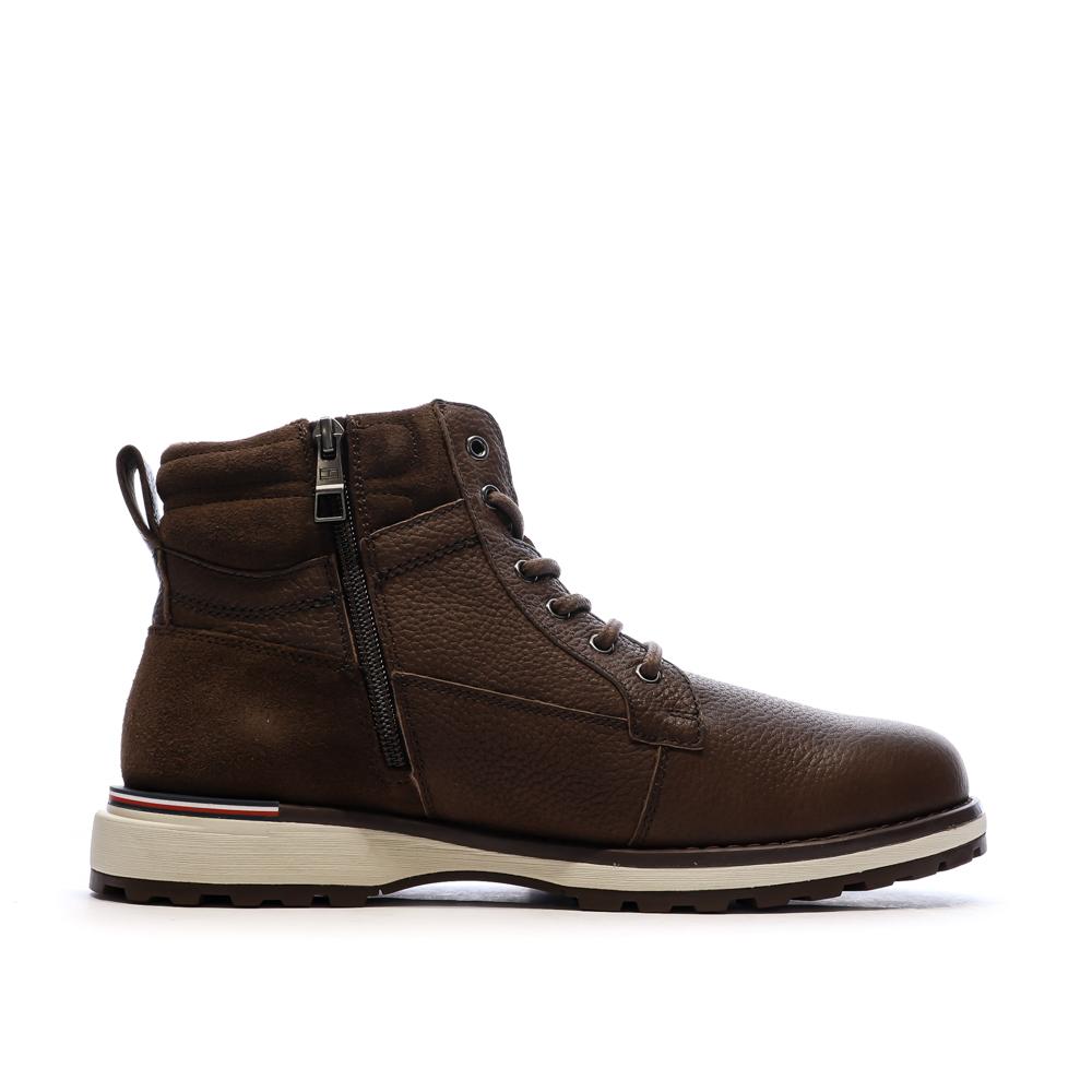 Boots Marron Homme Tommy Hilfiger Corporate Lace vue 2