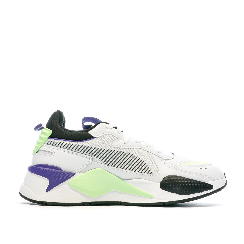 Baskets Blanche/Verte Homme Puma Rs-x Geek vue 2