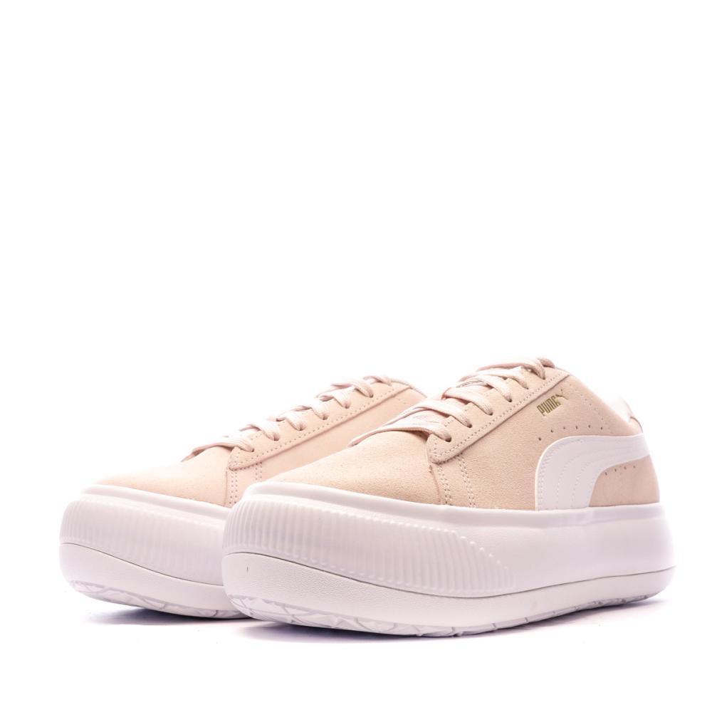 Baskets Rose Femme Puma Suede Mayu vue 6
