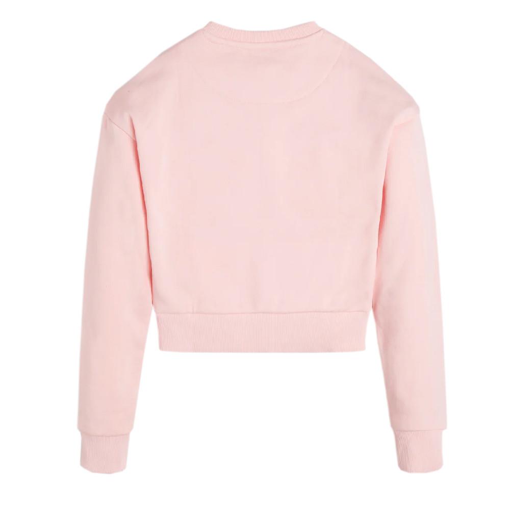 Sweat Rose Fille Guess Logo icon vue 2