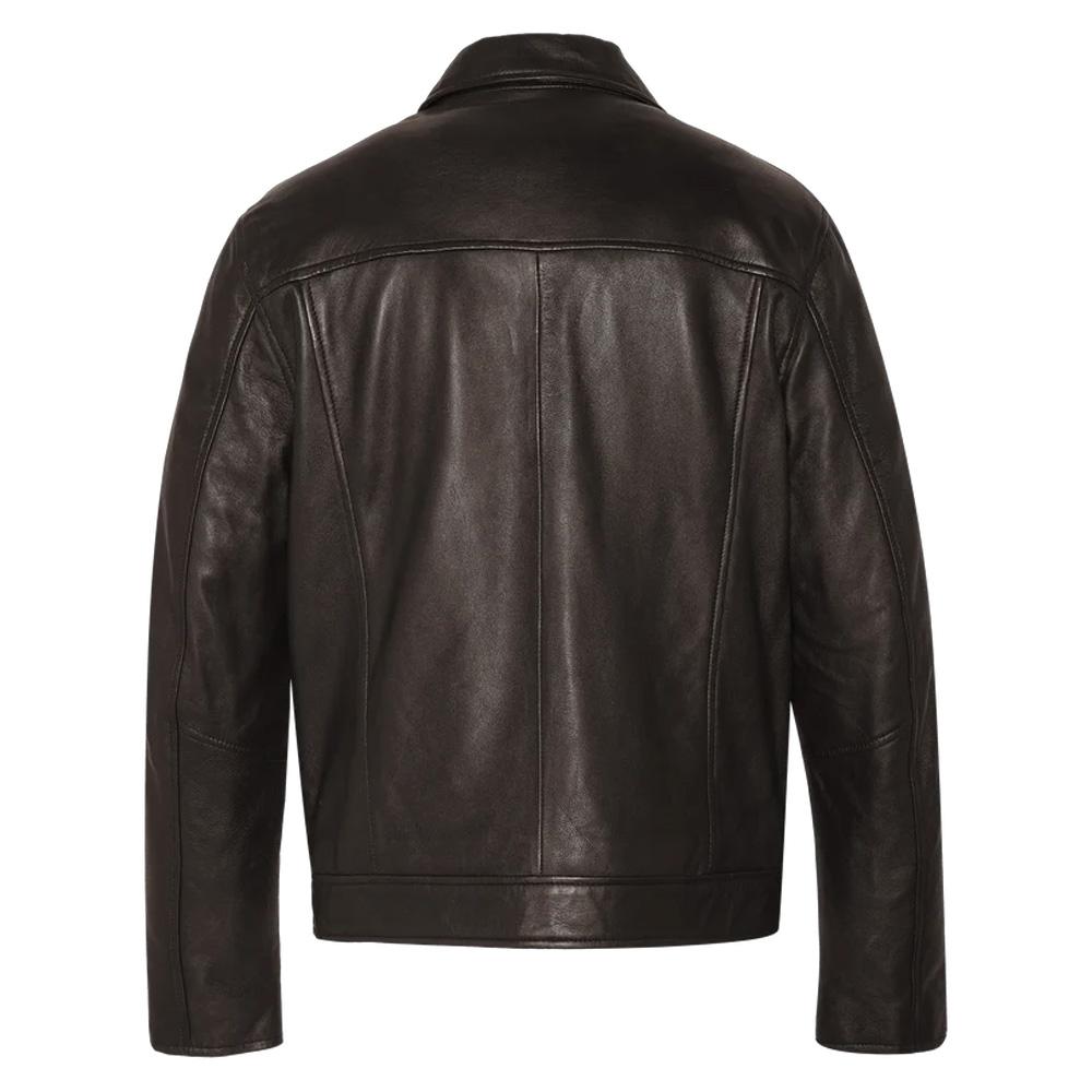 Blouson cuir Marron Homme Schott Mens CANDREAS vue 2