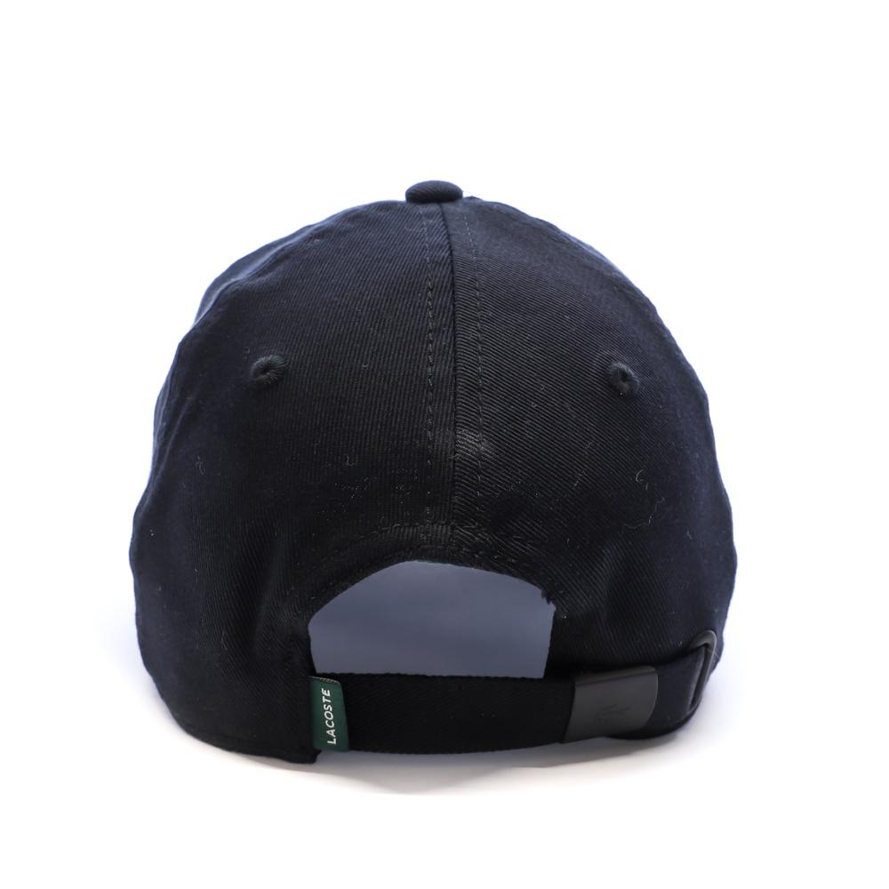 Casquette Noire Mixte Lacoste Monochrome Cotton Twill vue 3