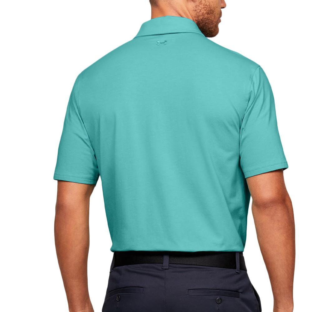 Polo Turquoise Homme Under Armour Scramble vue 2